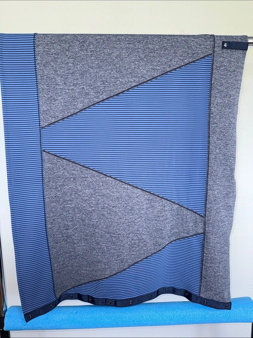 Lululemon Vinyasa Scarf Quilt Hyper Stripe Inkwell Rugged Blue / Heathered